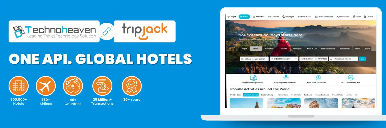 Features of the Tripjack Hotel API Out via Technoheaven Tripjack Hotel API Out